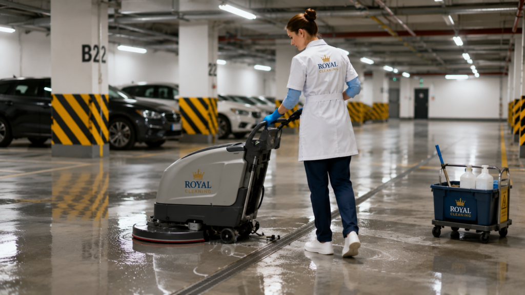 Sprzątanie garaży i części wspólnych - Firma sprzątająca z Bydgoszczy - Royal Cleaning